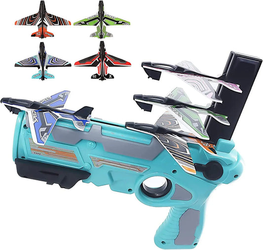 JMT-060426 Foam Glider Airplane Launcher for Outdoor Play – Fun Hand-Throw Airplane Toy for Kids