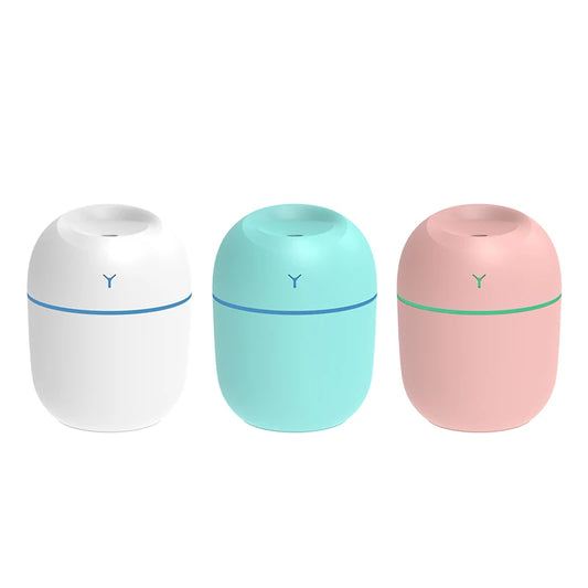 JMT-922058 220ml Ultrasonic Mini Humidifier and Aroma Oil Diffuser with USB and Colourful Night Light for Home and Car