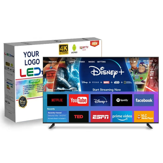 JMT-239690 Smart Android LED TV - Available in 19 to 50-Inch Sizes, 4K UHD, HDR Support, Wi-Fi & Bluetooth Connectivity