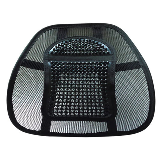 JMT-030410 Mesh Lumbar Support Cushion for Car Seats and Outdoor Chairs, Polyester Back Rest for Comfortable Driving