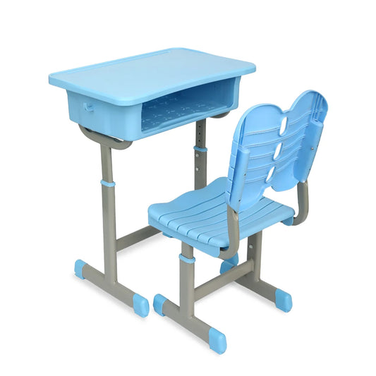 JMT-953226 Modern Metal School Desk and Chair Set for Classroom Use