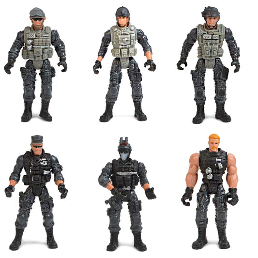 JMT-195914 Moveable Military Action Figure Set with Accessories