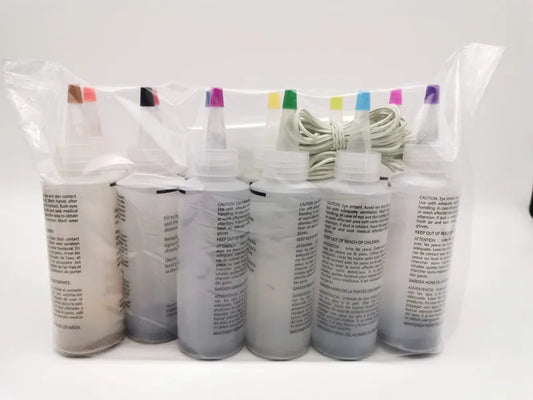 JMT-274314 12-Pack Non-Toxic Tie Dye Powder for Clothing, Socks, Bags, and Art Projects