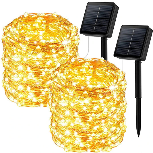 JMT-091338 Waterproof Solar LED String Light for Outdoor Christmas Tree Decoration