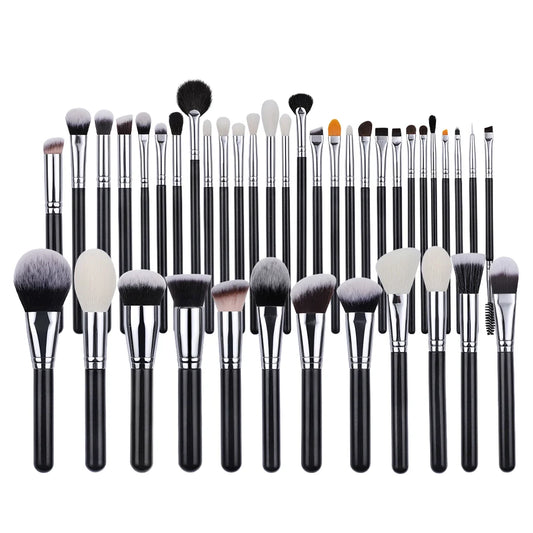 JMT-910794 30-Piece Synthetic Hair Makeup Brush Set for Powder and Foundation Application