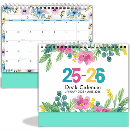JMT-952586 2025 Custom Solid Daily Desk Calendar - Portable DIY Planner for Organising Notes and Schedules