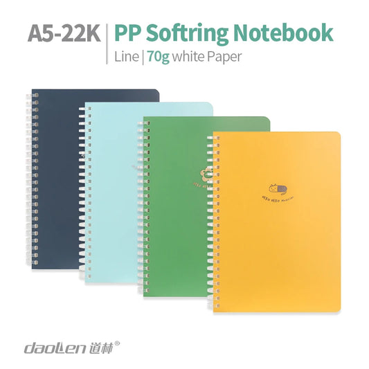 JMT-910922 Cute Animal Pattern A5 Soft Ring Spiral Bound Notebook with PP Cover