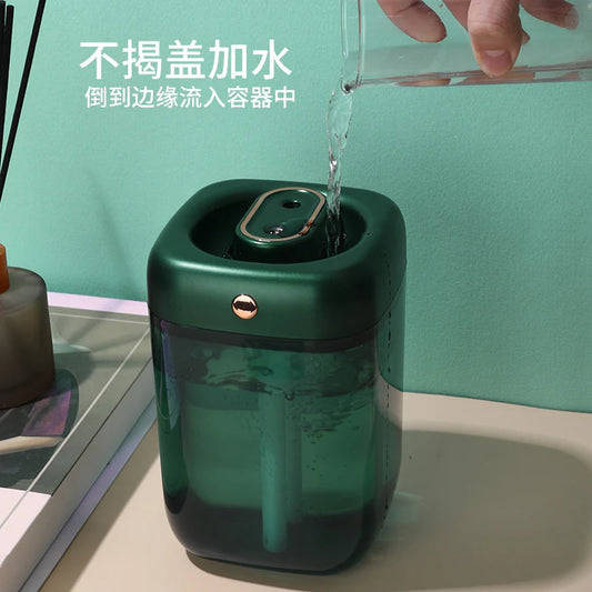 JMT-003402 Mini Ultrasonic Atomizer Humidifier for Home and Hotel Use, Green, USB Powered