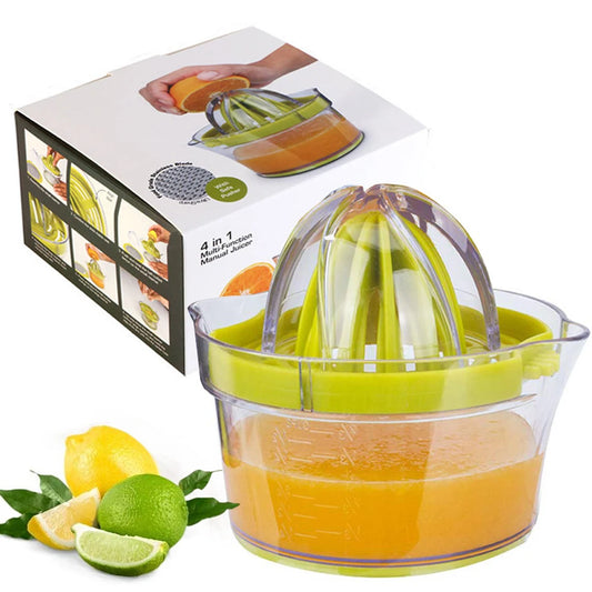JMT-383370 Manual Hand Press Juicer for Fresh Citrus Extraction, Portable Orange Squeezer