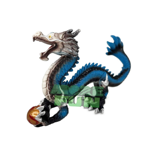 JMT-425290 Limited Edition Realistic Blue Chinese Dragon Action Figure - High Quality Plastic Toy