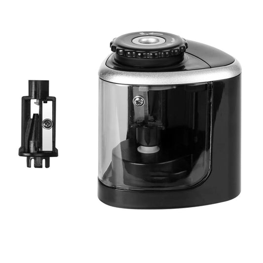 JMT-383690 Detachable Electric Pencil Sharpener for School and Office, Automatic or Manual with Battery, Compact Design