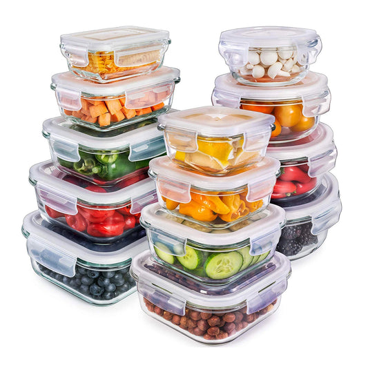 JMT-447754 Versatile Glass Vacuum Food Storage Container with Multi-functional Lid