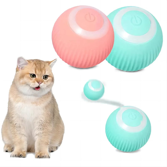 JMT-352266 Automatic Rolling Cat Ball Interactive Toy for Indoor Kittens with Smart Features and Rechargeable Battery