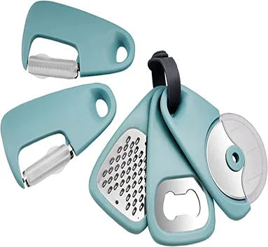 JMT-803594 5-Piece Space-Saving Stainless Steel Cooking Utensils Set