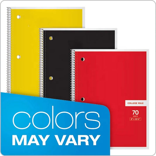 JMT-288330 Coil Notebook with Removable Loose Leaf Paper for College Students