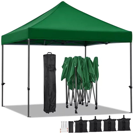 JMT-881354 Waterproof 10x10ft Aluminium Gazebo Canopy for Outdoor Events, Weddings, and Trade Shows