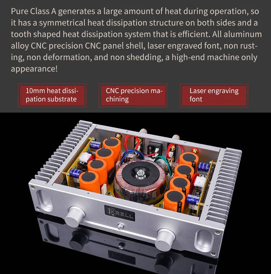 JMT-793610 BRZHIFI A1S 20W Pure Class A Power Amplifier for HiFi Audio Systems