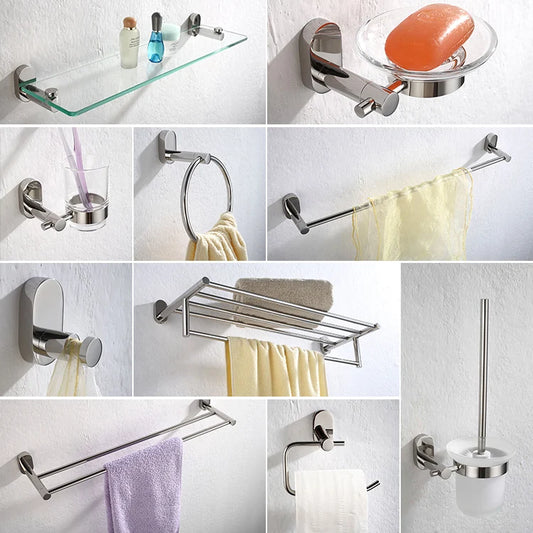 JMT-468554 Stainless Steel Bathroom Accessories Set - Model 1200 Series