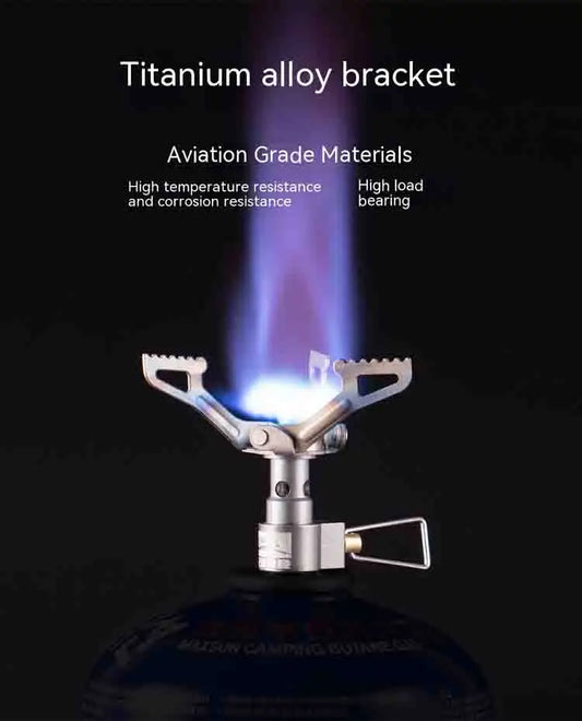 JMT-824586 Ultra-light BRS Titanium Alloy Folding Camping Stove 3000T 25g for Outdoor Hiking