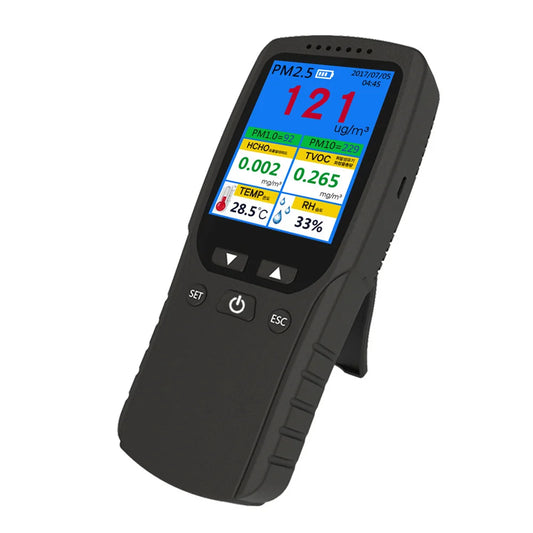 JMT-924362 Handheld PM2.5 Air Quality and Temperature Humidity Detector with Odor Measurement Feature