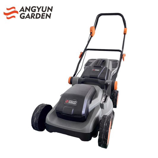 JMT-081290 Self-Propelled 1600W Electric Lawn Mower with Folding Handle and Grass Box