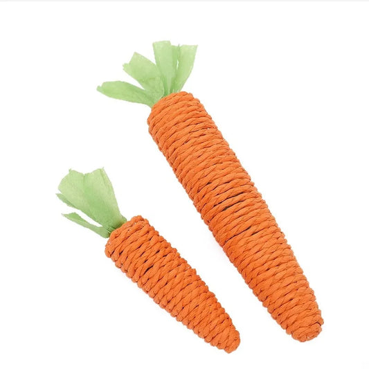 JMT-040394 Eco-Friendly Cat Toy - Paper Rope Carrot for Biting and Grinding, Small & Large Sizes Available
