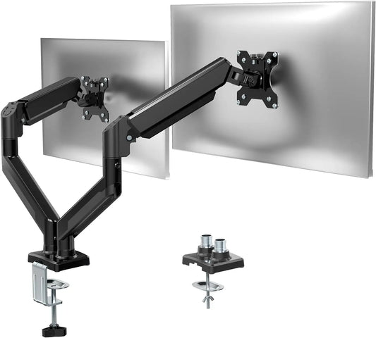 JMT-094154 Adjustable Gas Spring Monitor Arm for 10-22kg Displays, VESA Mount Compatible for Screens Up to 32 Inches