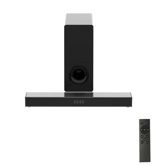 JMT-962058 2.1 Channel Sound Bar with Subwoofer - Wireless Home Theatre Sound System for TVs