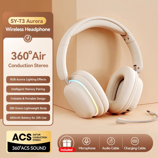 JMT-704010 Wireless Foldable Headphones with Rotatable Mic and BT 5.3 Stereo Earphones