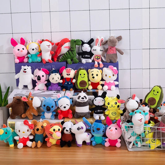 JMT-835018 Cute and Soft Mixed Plush Stuffed Animal Toys for Claw Machines (10-15cm)