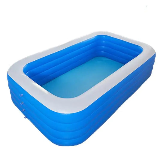 JMT-502794 Inflatable Above Ground Rectangle Swimming Pool for Family Outdoor Use in Various Sizes