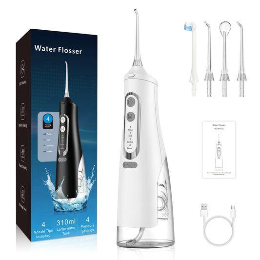 JMT-650954 IPX7 Waterproof Electric Oral Irrigator for Effective Home and Travel Dental Cleaning