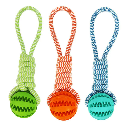 JMT-594314 Durable Interactive Squeaky Dog Toys with Custom Logo – Dumbbell Rope Chew Accessories