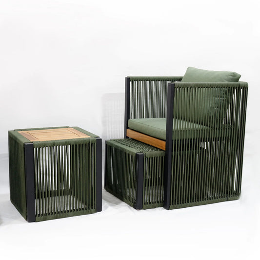 JMT-389834 Portable Adjustable Outdoor Lounge Chair with Cushions, Foldable for Travel