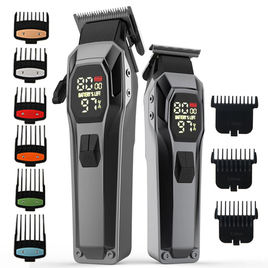 JMT-436234 Professional Hair Clipper Set with 5 Speed Settings and Long-Lasting Battery