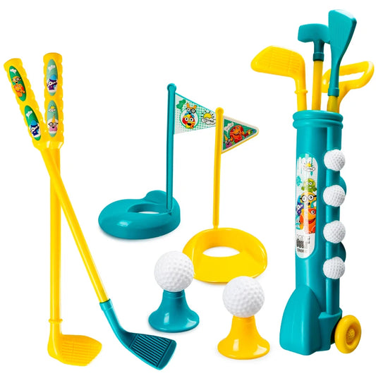 JMT-089226 Kids Plastic Golf Set with Mini Clubs and Balls for Indoor and Outdoor Play