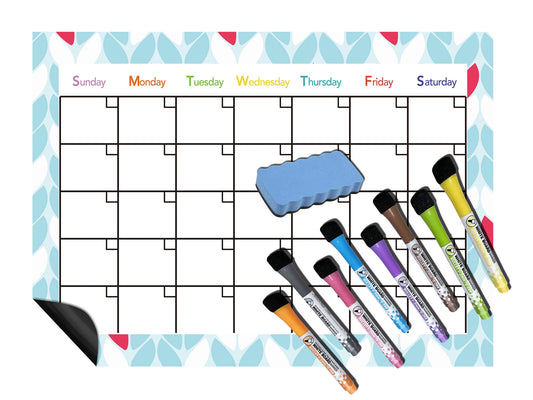 JMT-035082 Magnetic Weekly and Monthly Calendar for Fridge - Organise Your Schedule Effortlessly