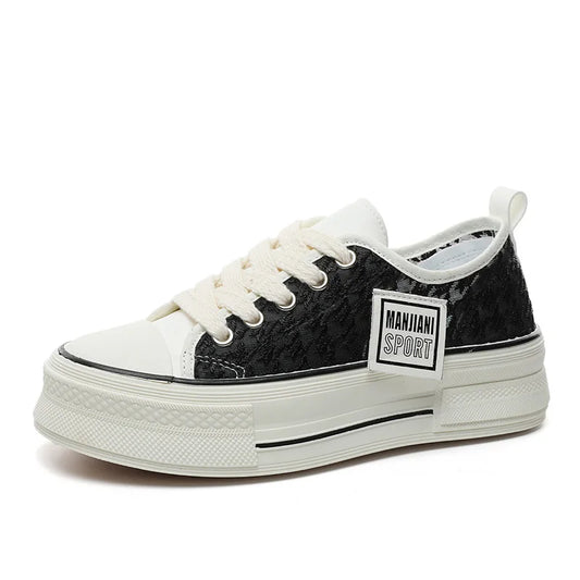 JMT-262090 XK901New Mesh Breathable Board Shoes for Women Summer Fashion Thick Sole Elevated Shoes Versatile Anti slip Sports Shoes