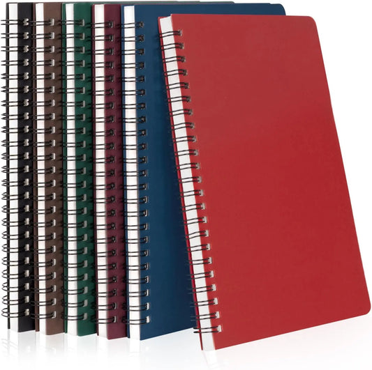 JMT-402442 A5 Lined Spiral Notebooks - 50 Sheets, Eco-Friendly Journal for Work and Study