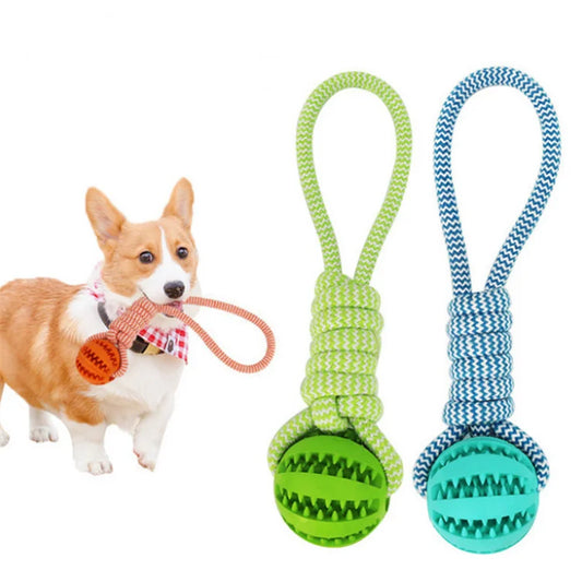 JMT-594314 Durable Interactive Squeaky Dog Toys with Custom Logo – Dumbbell Rope Chew Accessories