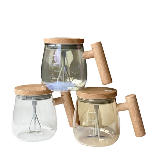 JMT-372554 Automatic Self-Stirring Magnetic Mug with High Borosilicate Glass and USB Rechargeable Function for Effortless Mixing