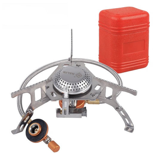 JMT-595210 Portable Mini Camping Gas Stove - 3800W Outdoor Folding Burner for Picnics and Travel