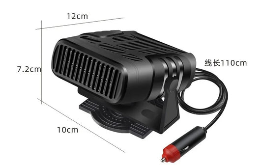 JMT-804490 12V/24V Portable Car Heater Fan for Windshield Defogging and Demisting