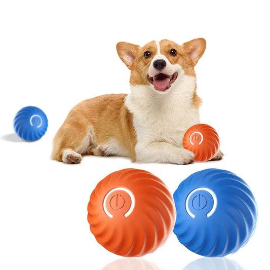 JMT-790922 Durable Interactive Rolling Ball Toy for Dogs, Replaceable Housing for Training and Chewing