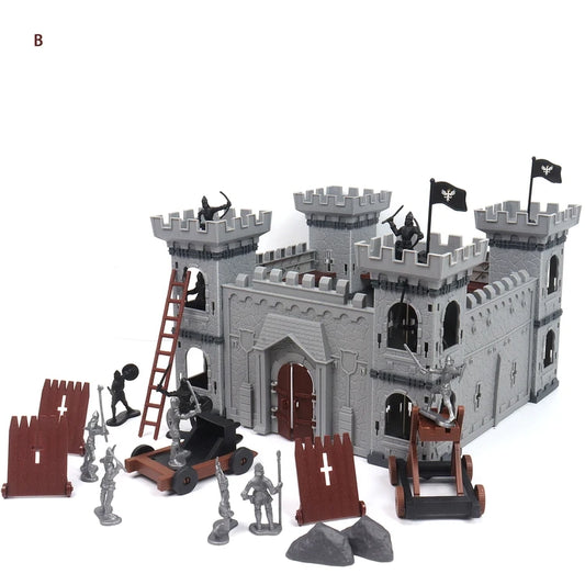 JMT-613834 97PCS Medieval Castle Army Playset with Toy Soldiers and Action Figures