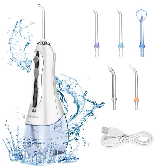 JMT-356042 Portable Wireless Water Flosser, IPX7 Waterproof Rechargeable Dental Device for Effective Oral Care