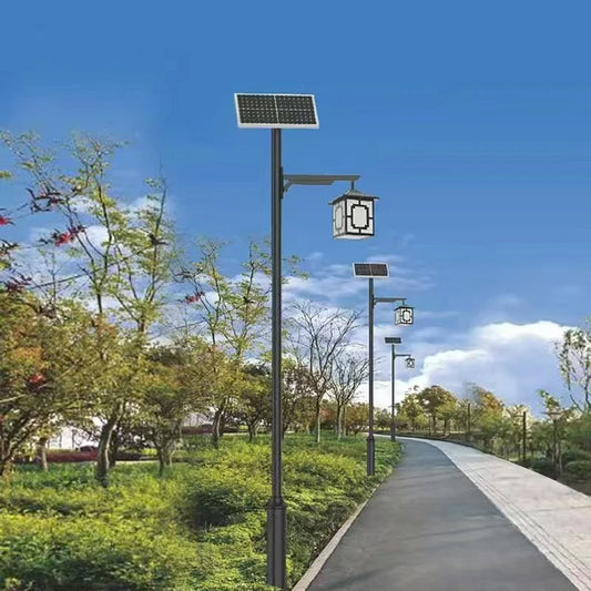 JMT-599818 IP65 Waterproof LED Solar Garden Lights with Adjustable Color Temperature for Outdoor Use