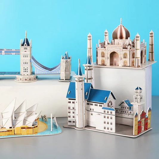 JMT-917322 Handmade 3D Paper Puzzle of World Famous Architecture for Kids - Educational Gift Toy