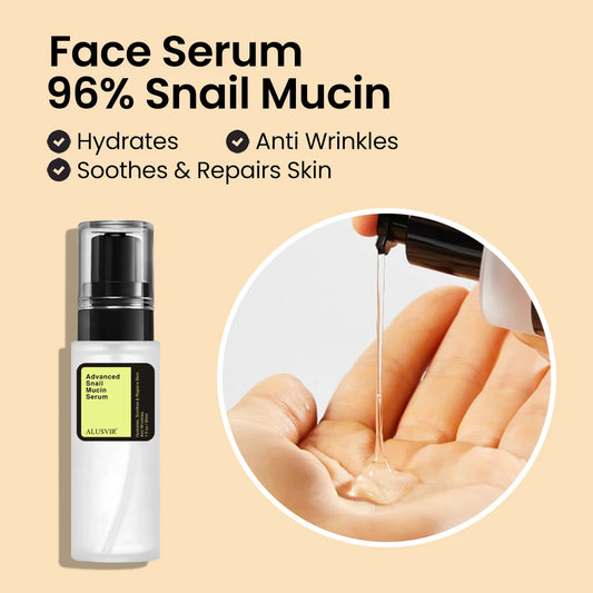 JMT-351434 96% Snail Mucin Face Serum for Enhanced Skin Elasticity and Hydration