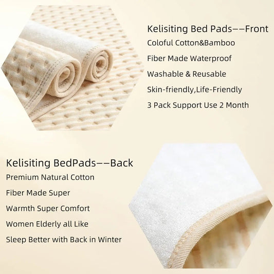 JMT-218058 Medium Reusable Bamboo Fiber Waterproof Puppy Pads for Pets